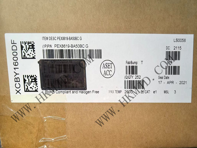 16 通道、16 端口 PEX8619-BA50BCG [Broadcom] PCI Express 交換機(jī)，19 x 19mm PBGA