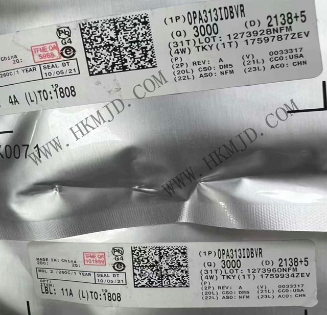 【TI 放大器】出售 OPA313IDBVR 低噪聲、單通道CMOS運(yùn)算放大器