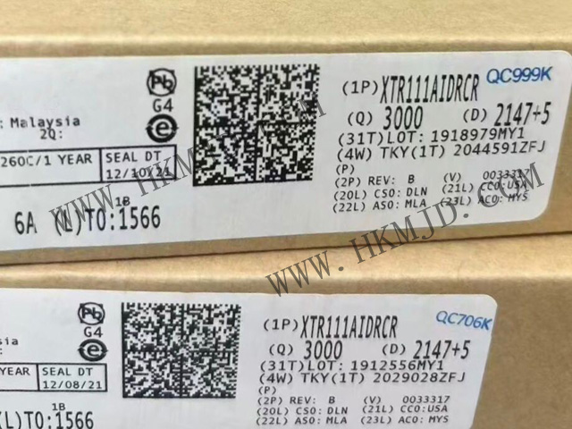 【明佳達現貨】TI德州儀器 XTR111AIDRCR 電壓電流轉換器 原裝正品