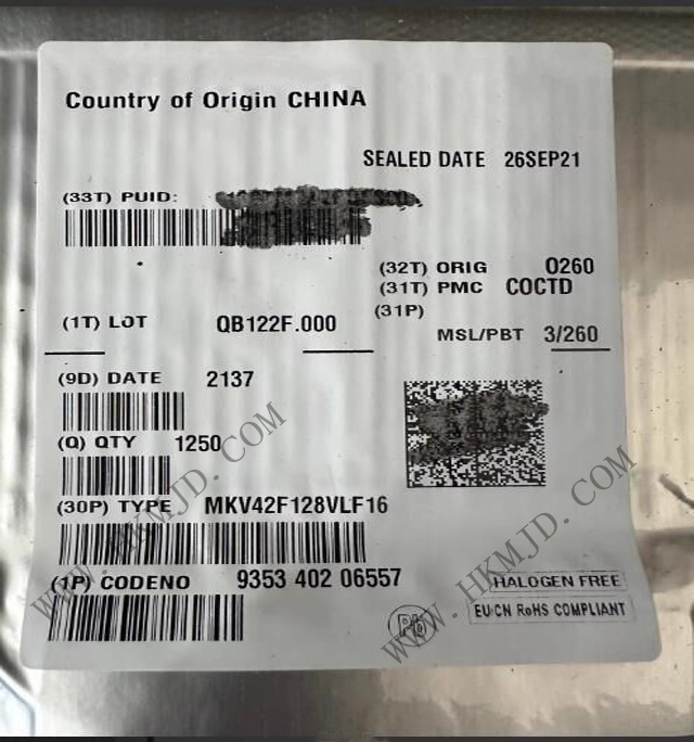 現(xiàn)貨供應NXP（恩智浦）MKV42F128VLF16 高性能電機控制與功率變換微控制器（MCU）