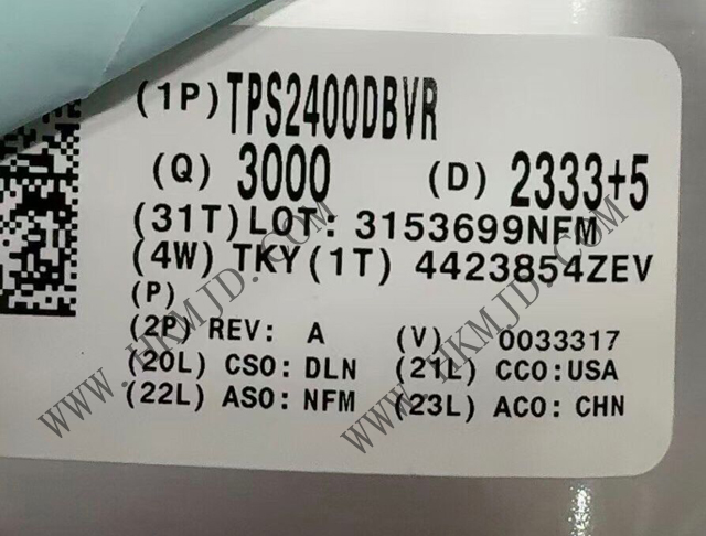 供應 TI TPS2400DBVR 5.5V過壓保護控制器，具備100V輸入瞬態(tài)保護功能