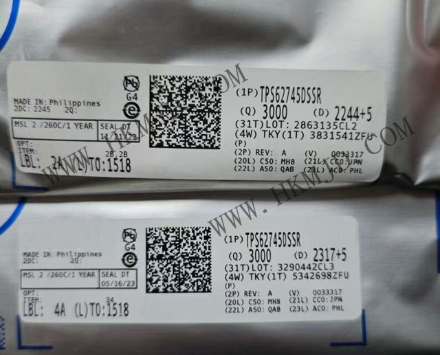 供應 TI TPS62745DSSR 雙電池降壓轉(zhuǎn)換器，適用于無線應用